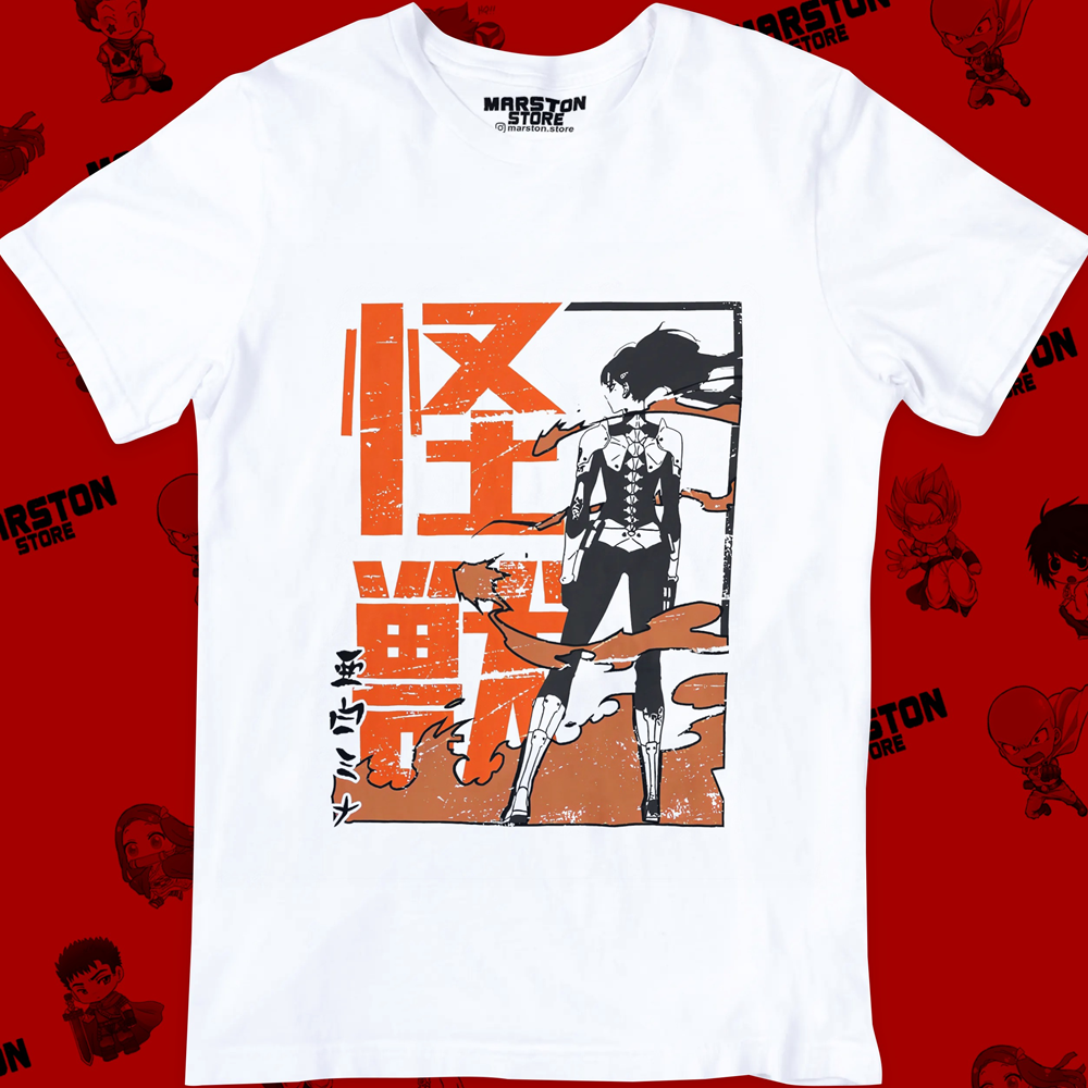 Polera blanca de Kaiju No. 8