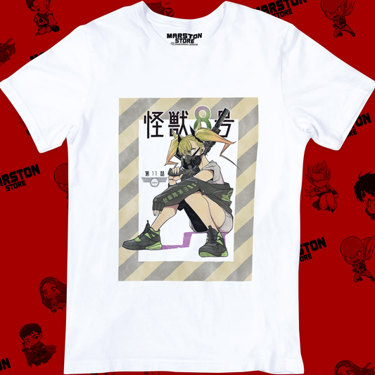Polera blanca de Kaiju No. 8