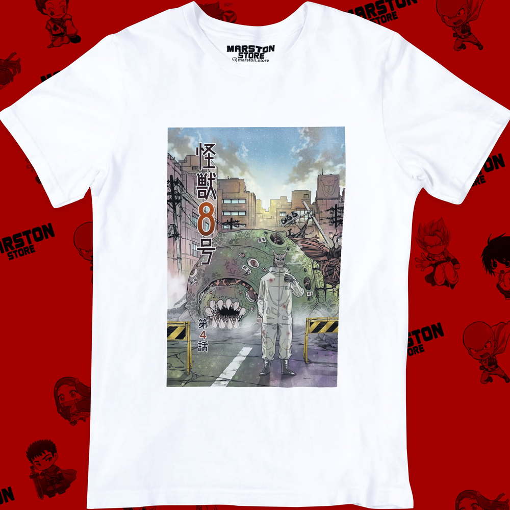 Polera blanca de Kaiju No. 8
