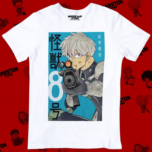 Polera blanca de Kaiju No. 8 con Reno Ichikawa