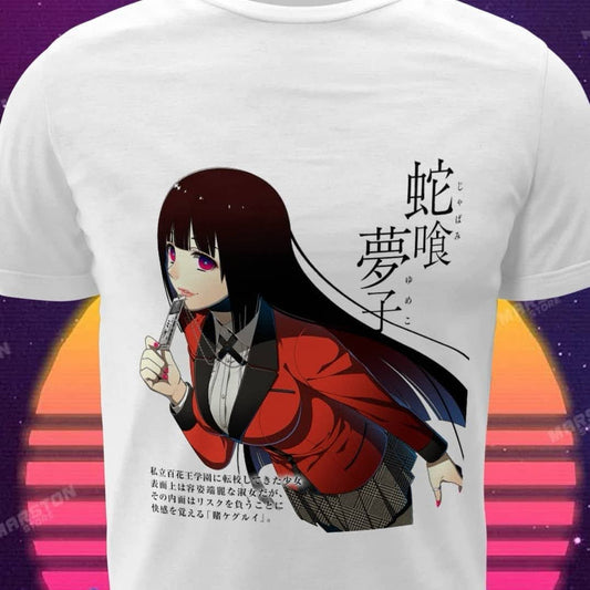 Polera blanca de Kakegurui con Yumeko Jabami