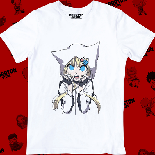 Polera blanca de Kemono Jihen