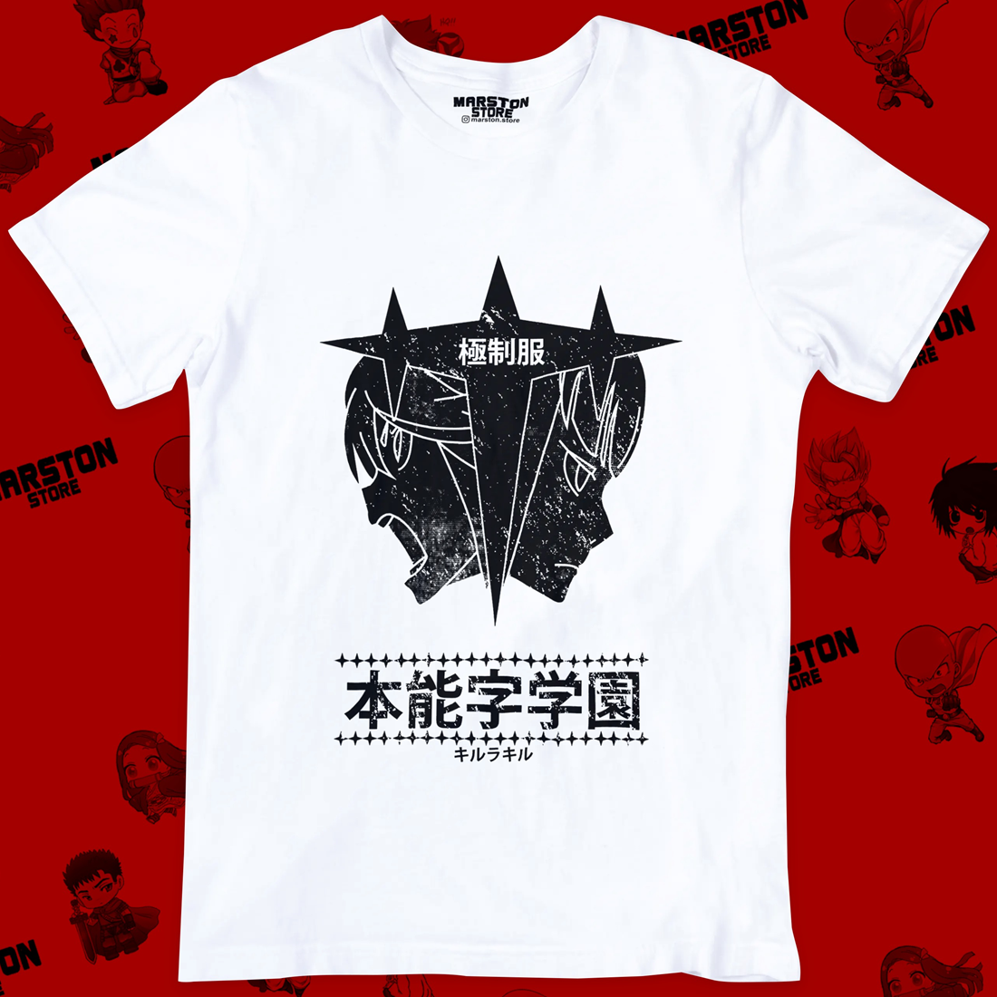 Polera blanca de Kill la Kill