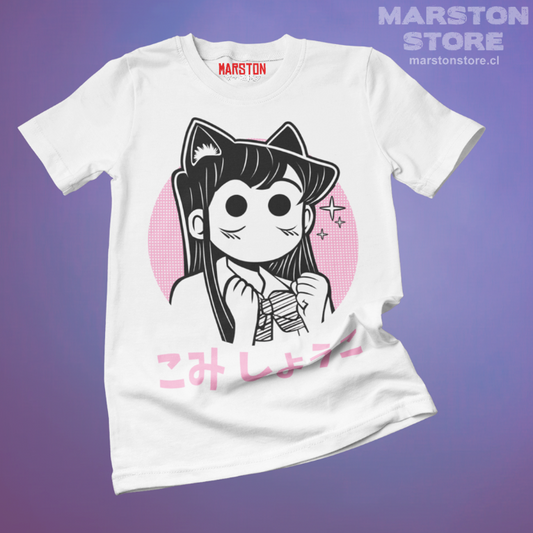 Polera blanca de Komi-san wa Komyushou Desu (Komi Can't Communicate)
