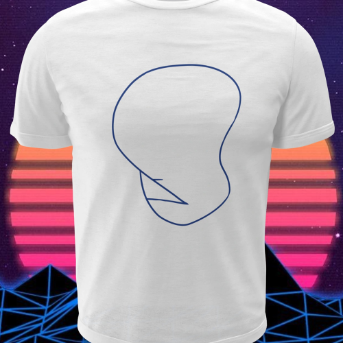 Polera blanca de Los Simpson con diseño Dignidad