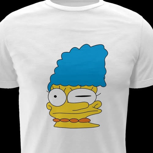 Polera blanca de Los Simpson con Marge Simpson