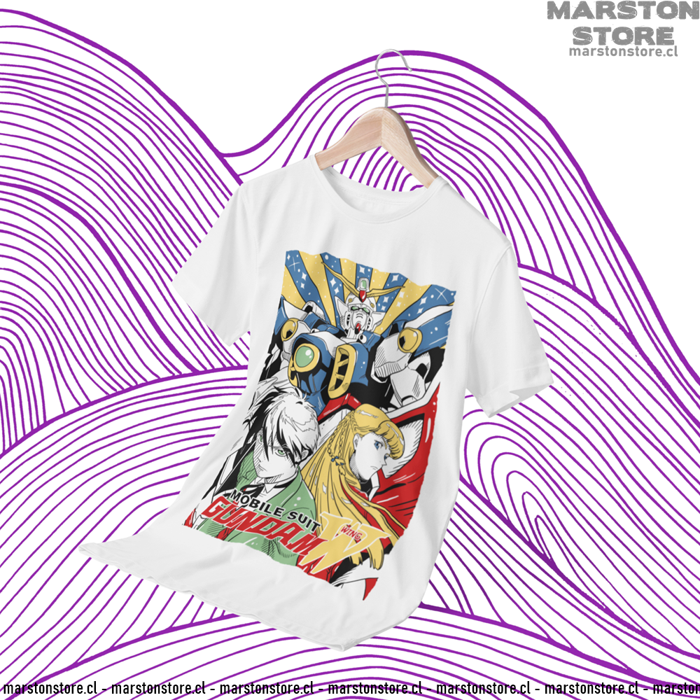 Polera blanca de Mobile Suit Gundam
