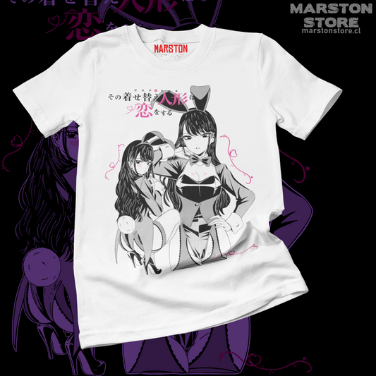 Polera blanca de My Dress-Up Darling / Sono Bisque Doll con Marin Kitagawa en cosplay de Arisa Izayoi