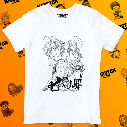 Polera blanca de Nanatsu no Taizai / The Seven Deadly Sins