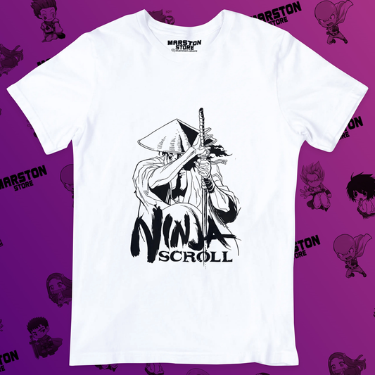 Polera blanca de Ninja Scroll