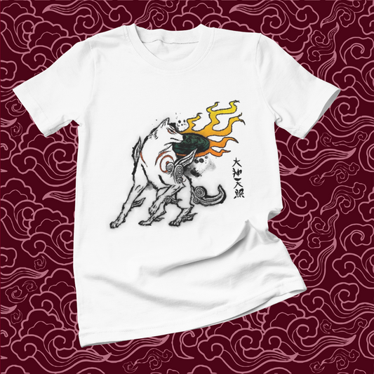 Polera blanca de Okami