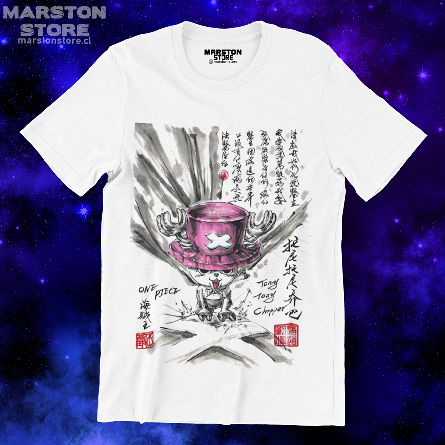Polera blanca One Piece con Tony Tony Chopper