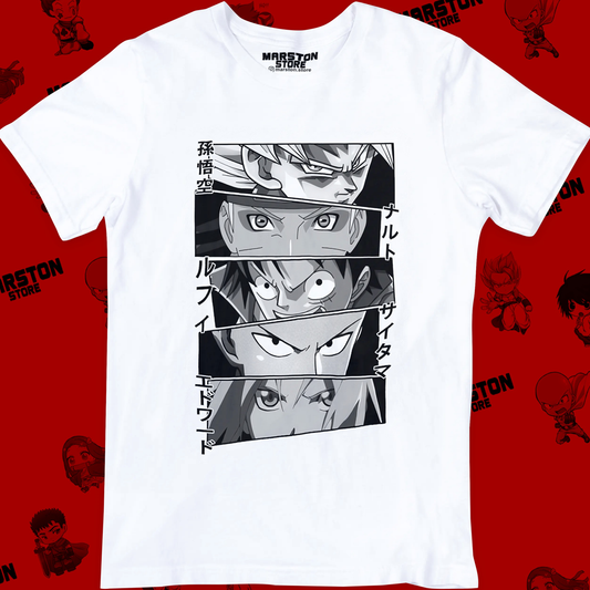 Polera blanca de One Punch Man