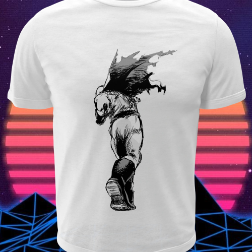 Polera blanca de One Punch Man