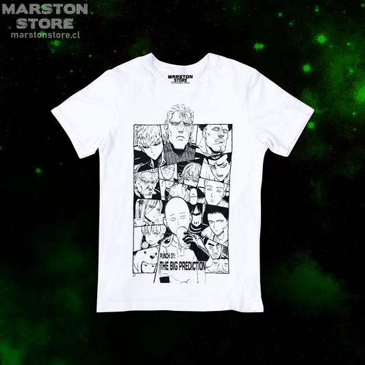Polera blanca de One Punch Man