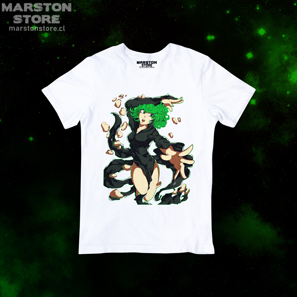 Polera blanca de One Punch Man
