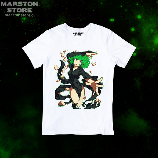 Polera blanca de One Punch Man