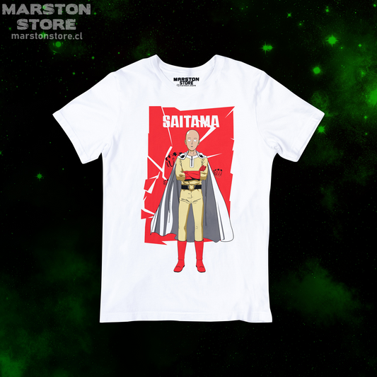 Polera blanca de One Punch Man