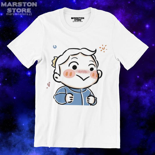 Polera blanca de Ousama Ranking (Ranking of Kings) con Bojji