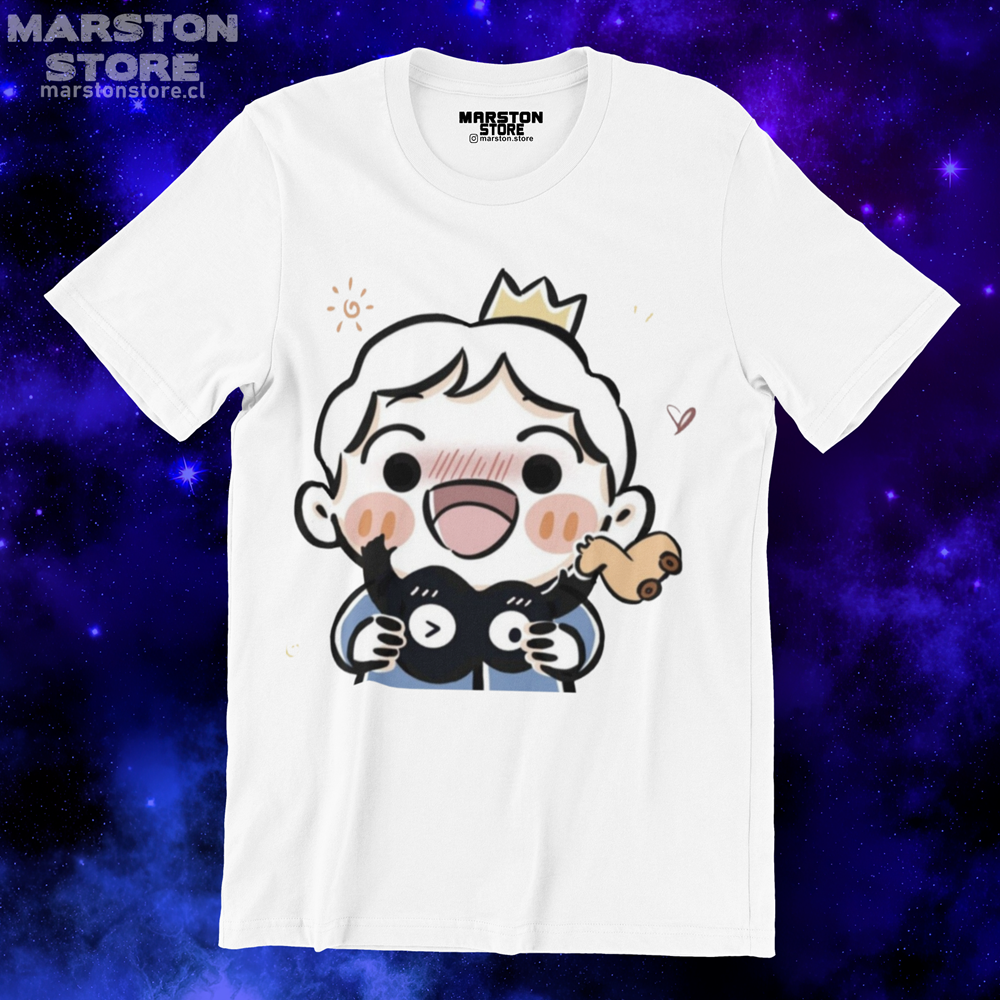 Polera blanca de Ousama Ranking (Ranking of Kings) con Bojji