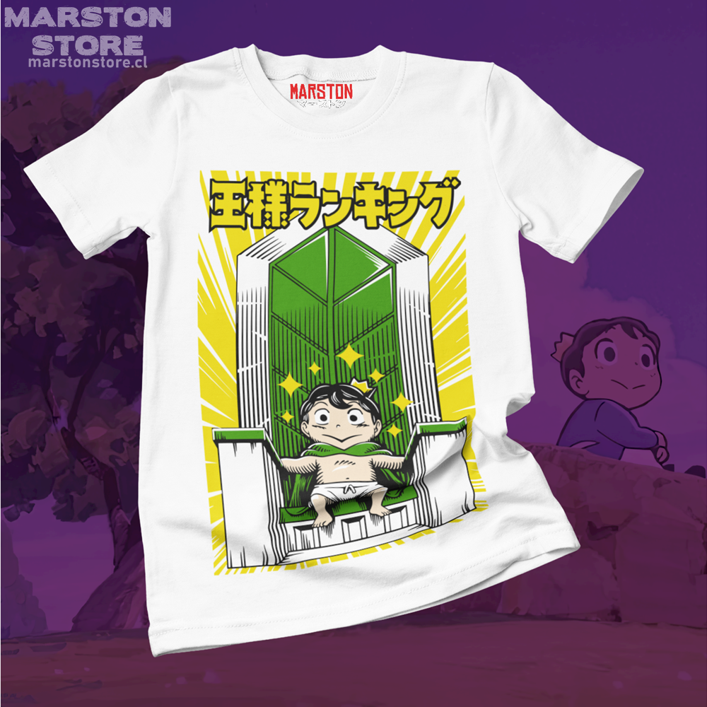 Polera blanca de Ousama Ranking (Ranking of Kings) con Bojji