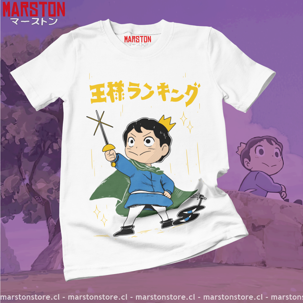 Polera blanca de Ousama Ranking (Ranking of Kings) con Bojji