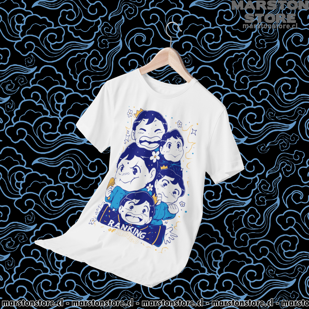 Polera blanca de Ousama Ranking (Ranking of Kings) con Bojji