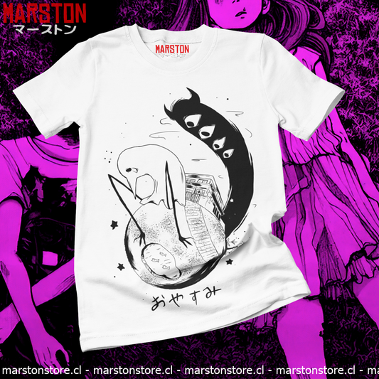 Polera blanca de Oyasumi Punpun