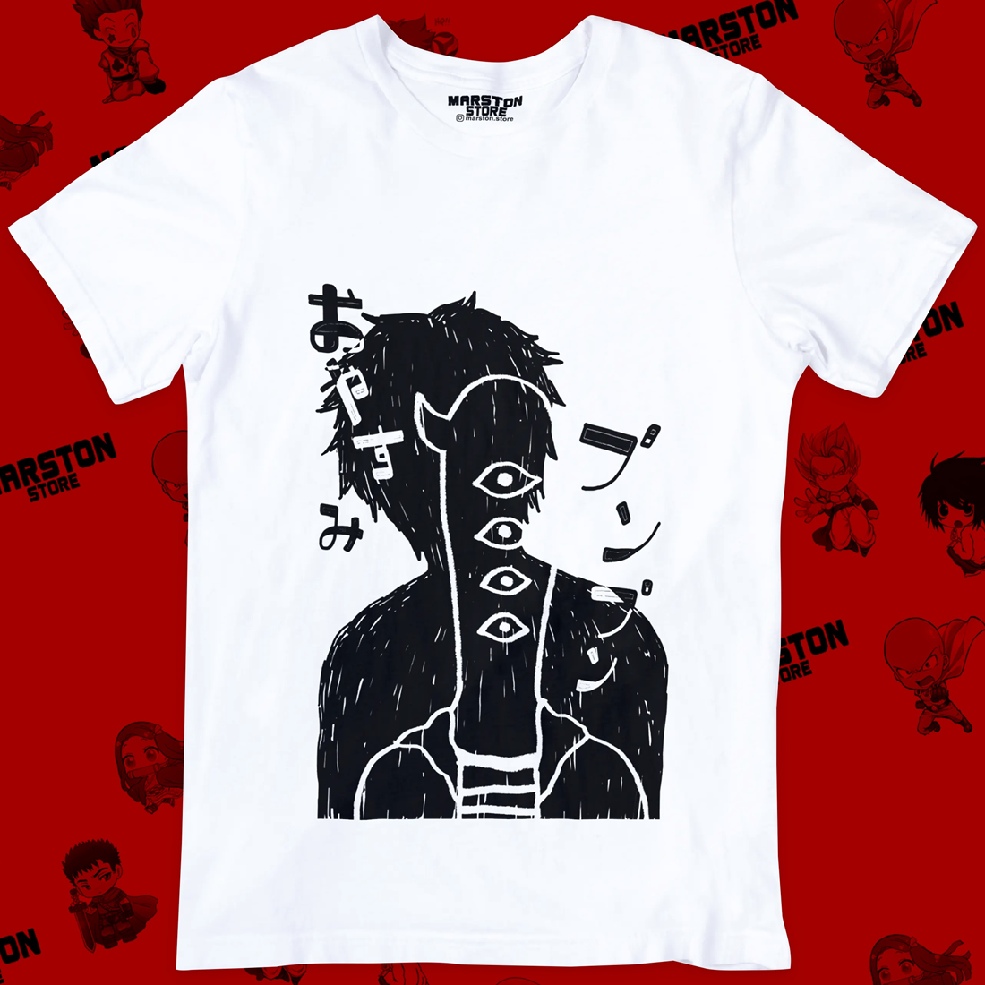 Polera blanca de Oyasumi Punpun