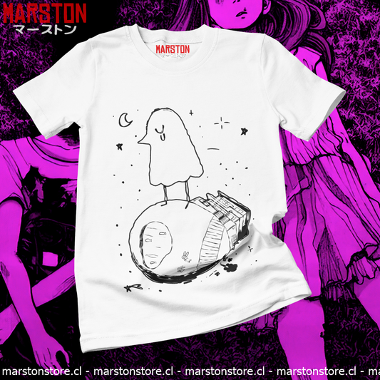 Polera blanca de Oyasumi Punpun