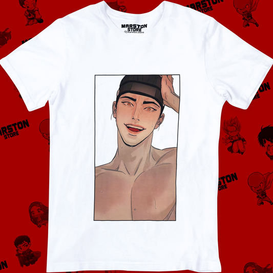 Polera blanca de Pintor Nocturno (Painter of the Night) con Yoon Seungho