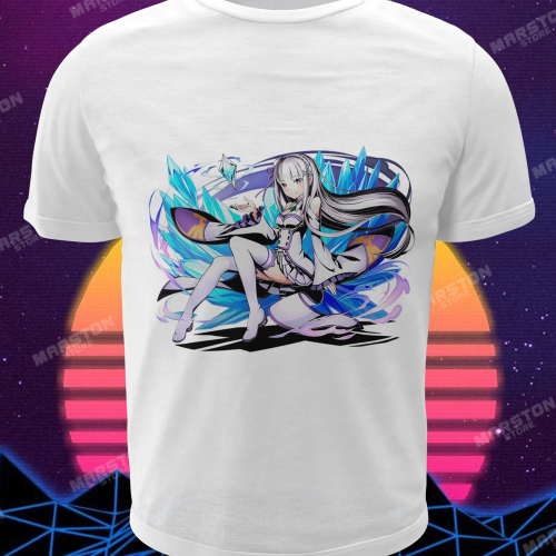 Polera blanca de Re:Zero