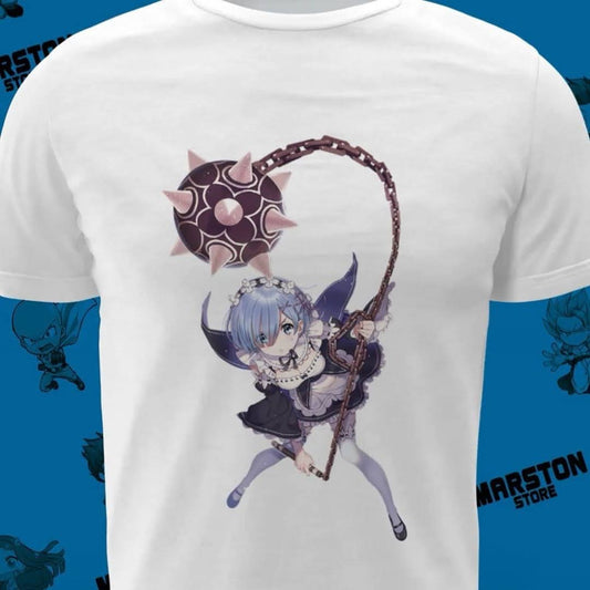 Polera blanca de Re:Zero