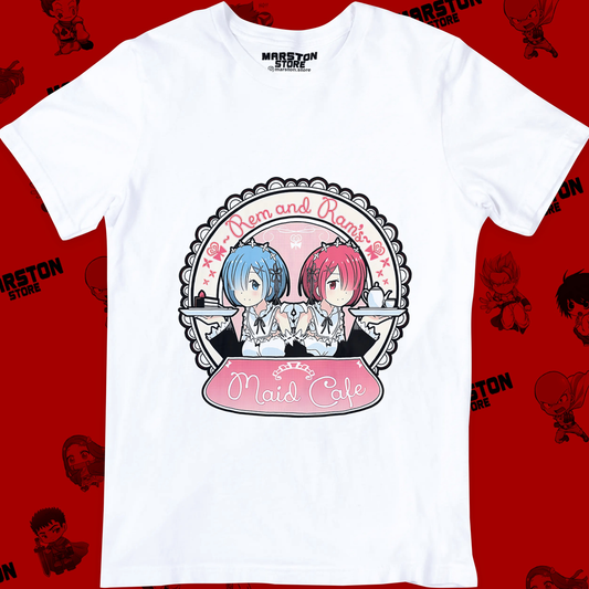 Polera blanca de Re:Zero