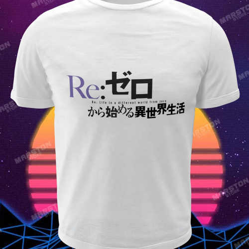 Polera blanca de Re:Zero
