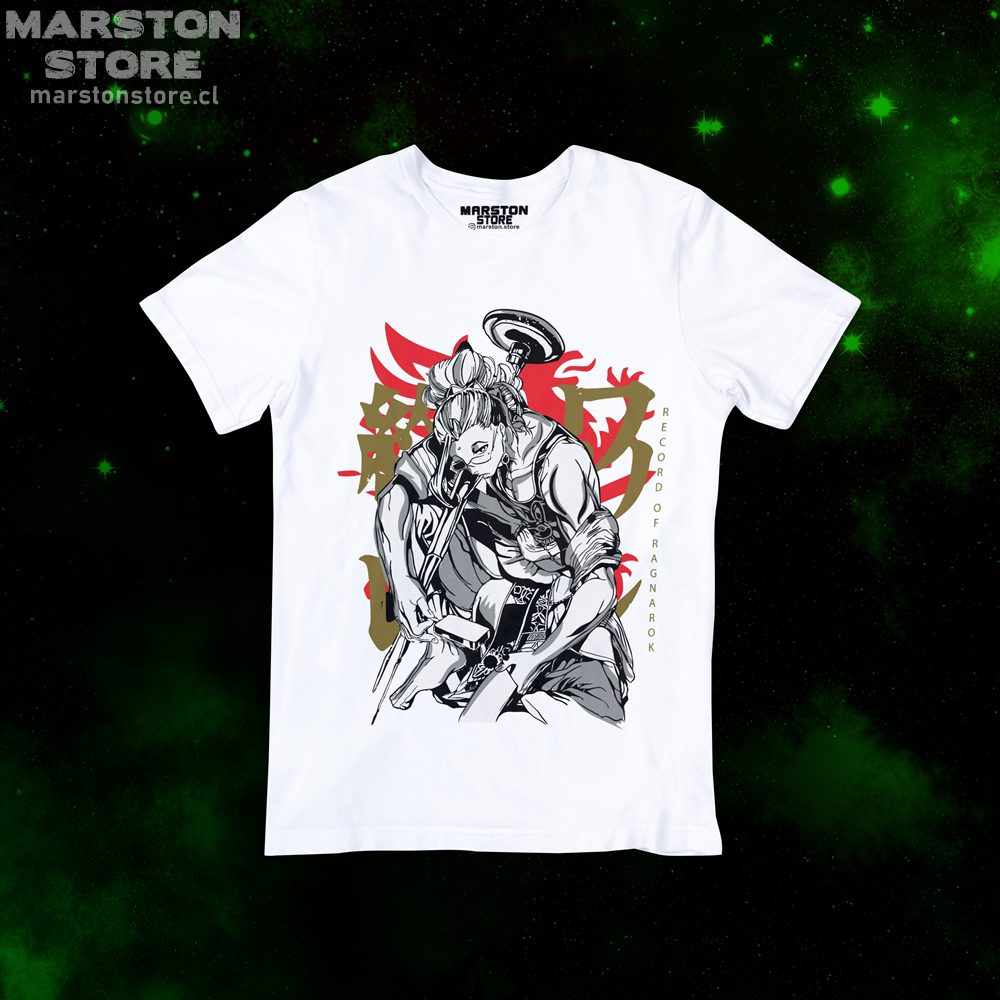Polera blanca de Record of Ragnarok