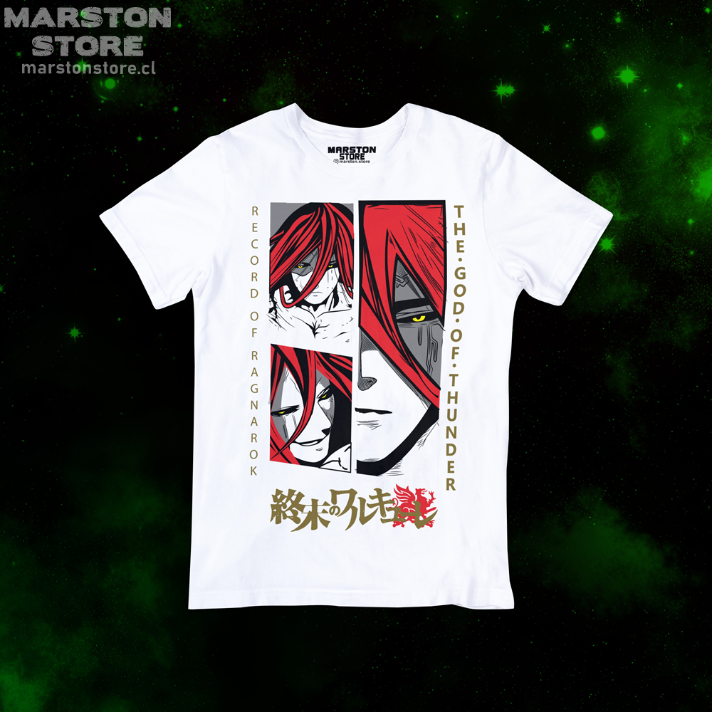 Polera blanca de Record of Ragnarok