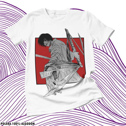 Polera blanca de Sakamoto Days