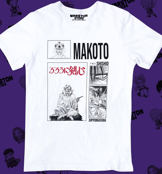 Polera blanca de Samurai X / Rurouni Kenshin