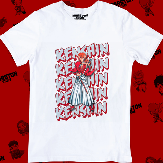 Polera blanca de Samurai X / Rurouni Kenshin