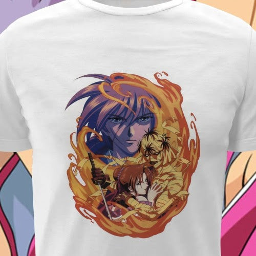 Polera blanca de Samurai X / Rurouni Kenshin