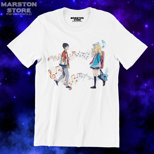 Polera blanca de Shigatsu wa Kimi no Uso (Your Lie in April)