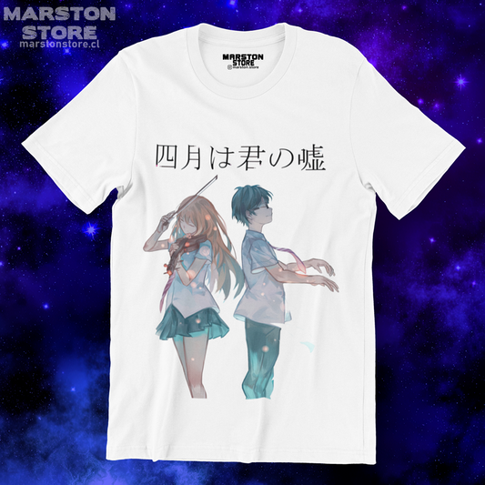 Polera blanca de Shigatsu wa Kimi no Uso (Your Lie in April)