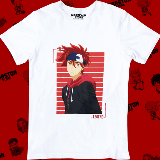 Polera blanca de SK∞ / Sk8 the Infinity con Reki Kyan