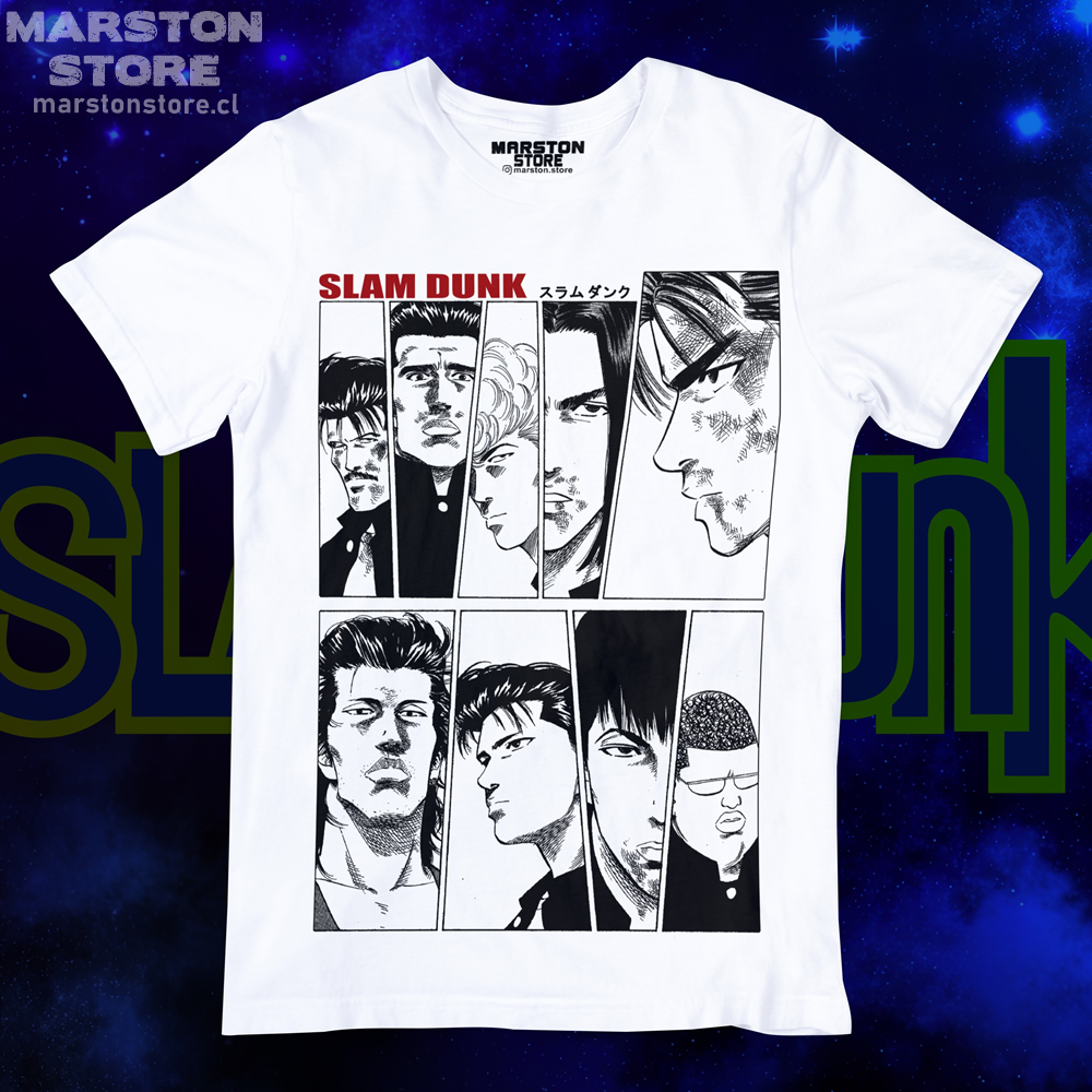 Polera blanca de Slam Dunk
