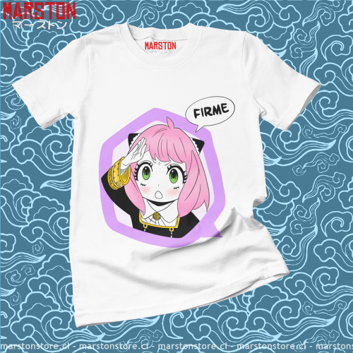 Polera blanca de Spy x Family con Anya Forger