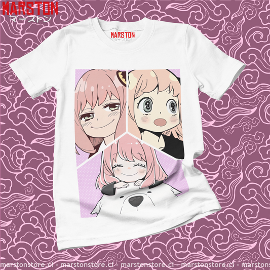 Polera blanca de Spy x Family con Anya Forger