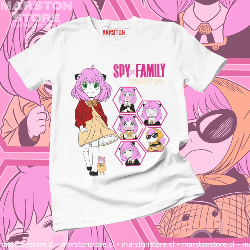 Polera blanca de Spy x Family con Anya Forger