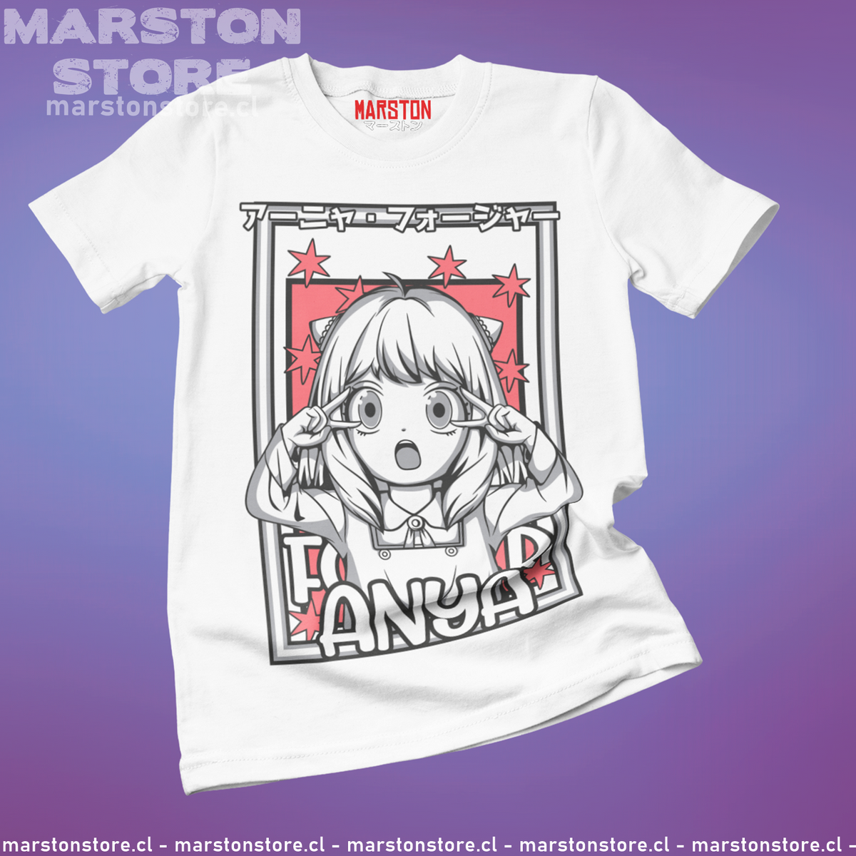 Polera blanca de Spy x Family con Anya Forger
