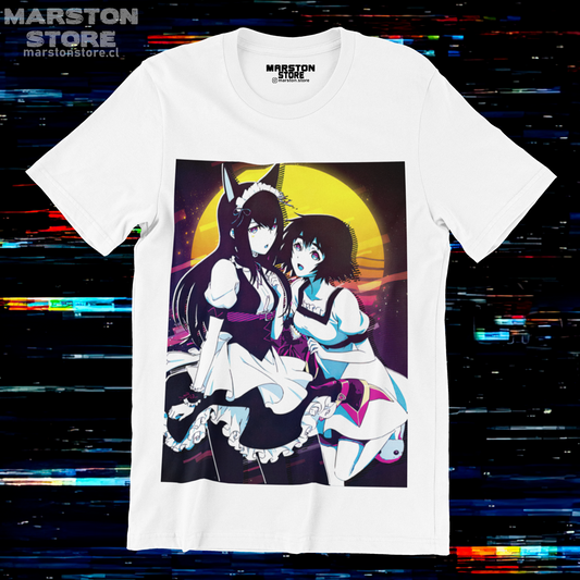 Polera blanca de Steins;Gate con Kurisu Makise y Mayuri Shiina